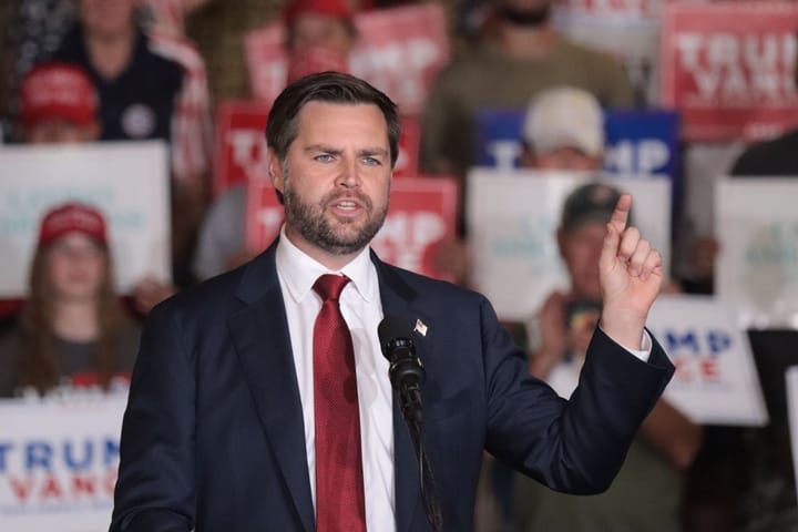 Vice presidential pick JD Vance talks border security during Tucson rally