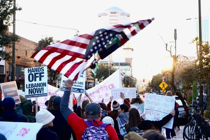 Tucson protesters mark Inauguration Day with march against “billionaire agenda"